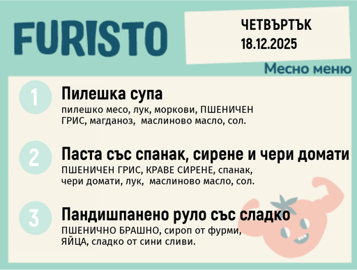 [DY.11.25.7783] Меню 18.12 месно 200гр.