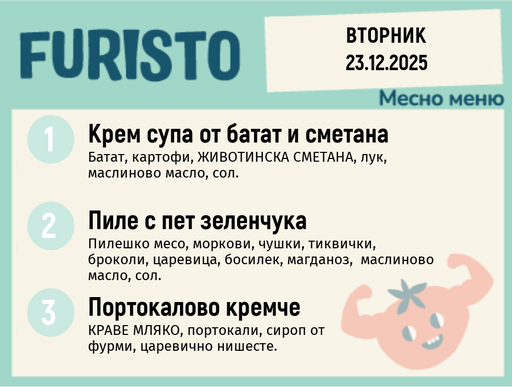 [DY.11.25.7791] Меню 23.12 месно 200гр.