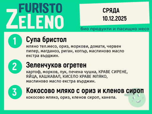 Месно 200 ZeLeno / 10 декември