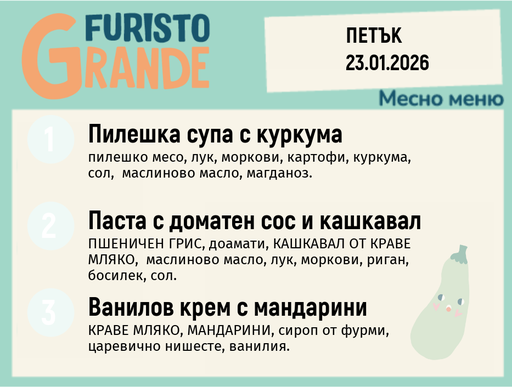 [DY.12.25.8256] Меню 23.01 месно 300гр.