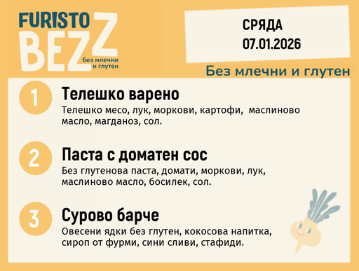 [DY.12.25.8381] Меню без млечни и глутен 07.01  200гр. 