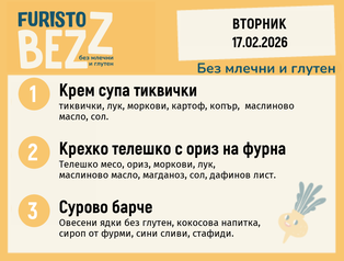 Меню без млечни и глутен 17.02 200гр. 