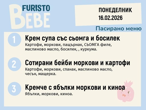 [DY.01.26.8775] Меню 16.02 Bebe 200гр.