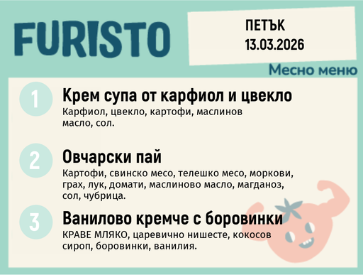 [DY.02.26.9036] Меню 13.03 месно 200гр.