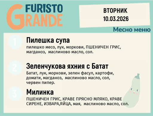 [DY.02.26.9150] Меню 10.03 месно  300гр.