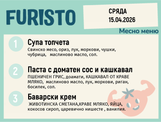 Меню 15.04 месно 200гр.